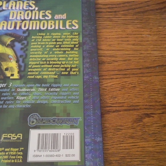 FASA Shadowrun Rigger 3 VG+ - Picture 7 of 7